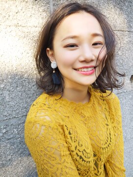 モリオ フロム ロンドン サッポロファクトリー店(morio FROM LONDON) 【morio札幌】札幌髪型 大人かわいい黒髪パーマボブミディ