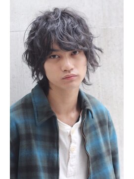 ブークル(boucle) 伸ばし途中の方必見！ミディアムウルフパーマ