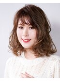 オススメ☆アッシュブラウンネオウルフツイストパーマ外ハネボブ