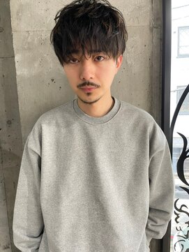 クオル 立川(QOL) ツーブロックビジネスショートニュアンスパーマ無造作パーマ