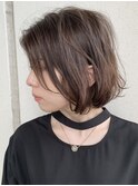 表参道 20代30代 大人可愛い小顔ショート☆ミルクティーアッシュ