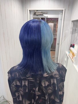 オアフ(Oahu) ツートンカラー　ネイビーブルー×ミズイロ