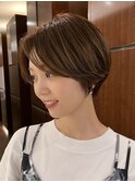 30代40代 広尾 恵比寿 ショートヘア 大人ヘア 前髪長め
