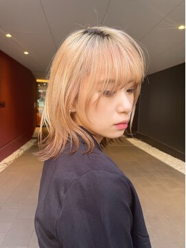 ロンドシェリ 仙台(Lond Cheri) レイヤーカット　ケアブリーチ　ダブルカラー　ハイトーン