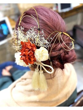 ヘアーサロン ポラリス(POLARIS) 【成人式】肩くらいのボブ～のヘアセット