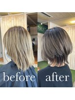 スミカ(sumica)&nbsp;#ショートレイヤー #グラデーション #グレージュ