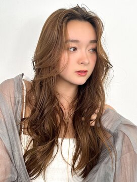 ラフィス ヘアーセプト 銀座店(La fith hair sept) 【La fith】キャラメルブラウン×ラフウェーブ