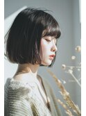 切りっぱなしボブ