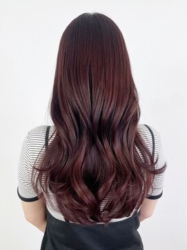 アイティーバイアルバム 下北沢店(IT by ALBUM) ピンクヘアー秋色透明感カラーウルフレイヤーロング_ba530561