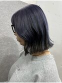 インナーカラーミルクティーベージュレイヤーカット