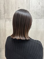 アリアバイエクラート 新宿南口店(ARiA by ECLART)&nbsp;グラデーションカラー/切りっぱなしボブ/オレンジカラー