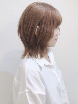 モリオフロムロンドン 松戸店(Morio from London) 【松戸　テラカド】ハイトーンミディアムウルフレイヤーくびれ