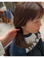 ティーシースペース 元住吉店(T.C.SPACE) レイヤーカット× やわらかブラウンカラー