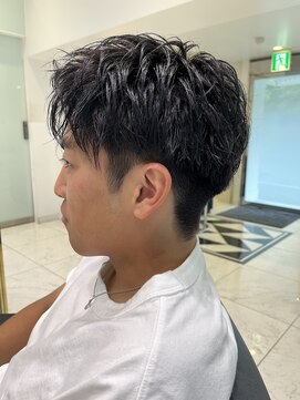 六本木美容室 白金店 アップバングショートマッシュ