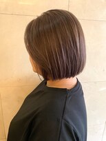 大須賀美容室 けやき通り店&nbsp;シンプルボブに白髪ぼかしハイライト