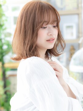 カバーヘア ブリス 大宮西口(COVER HAIR bliss) ミルクティーピンク韓国風ニュアンスパーマh4大宮20代30代40代