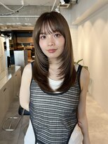 ラヴィズム 松崎店(LUVISM)&nbsp;韓国/顔周りレイヤー/おくれ毛/ベージュ/ダブルカラー/東区/松崎