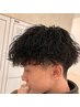 メンズカット＋ツイストスパイラルパーマ　￥8000