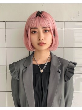 エヌプラスリタ 近鉄八尾(N+lita) 黒髪クラゲヘアーオリーブグレー小顔ココアベージュ