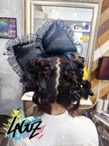 ラグズ 茅ヶ崎(LAGUZ)&nbsp;【ヘアセット】ツイン編みリボンアレンジ