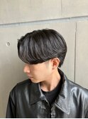 メンズカルマパーマ/アッシュブラック/メンズパーマ