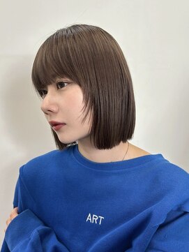 20代30代40代ボブ切っぱなしタッセルボブ韓国風