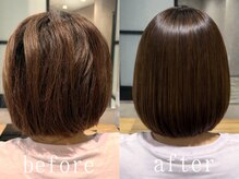 ハクバイジェービー 稲毛(hak by jb)の雰囲気（縮毛矯正で自然な艶髪ボブに♪［稲毛/髪質改善/白髪染め］）