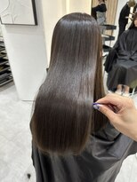 ジーナ 吉塚(Zina)&nbsp;艶ストレート シアグレージュ【福田れん】吉塚美容室 髪質改善