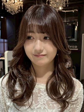 トリコ心斎橋(trico) 大人可愛い韓国風ロング/ざくざくレイヤーカット/艶髪/心斎橋