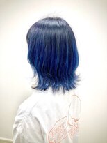 アボックス(abox)&nbsp;ダブルカラー　　グラデーションカラー　ネイビーブルー