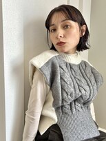 NYCHIKA【9/4　NEWOPEN（予定）】&nbsp;大人の切りっぱなしボブ｜シースルーバング×透明感カラー