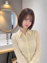 フォト 新宿三丁目(foto)&nbsp;髪質改善縮毛矯正地毛風ストレート切りっぱなしボブ