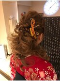 卒業式の袴着付け&ヘアセット