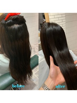 テッコ(tecco.) 髪質改善縮毛矯正+カラーリング