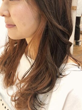 クララ スギタ(CLALA Sugita) オレンジインナーカラー/杉田美容室/エアリーミディ