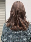【roijir 表参道】ラベンダーブラウン×シースルーバング