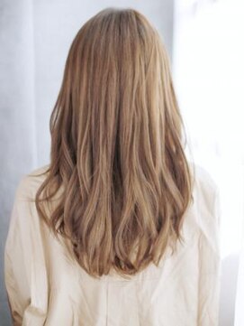 ヘアメイク ナル(hair make nalu) 長めバングのAラインミックスカール