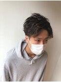 爽やかアップバングショート