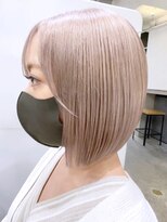 アイティー バイ アルバム 浦和店(IT by ALBUM) ブロンドボブ_ショコラベージュボブルフベビーバング_ba340052