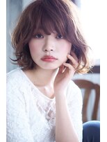 大人可愛い20代30代40代前下がりミディアムボブ丸ミディ池袋