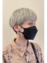 ハナモリ テララ(hanamori terara) hanamori★多田羅 ホワイトベージュのマッシュショート ENOG