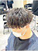 ツイストスパイラル/メンズカット/フェード/眉毛/波巻き