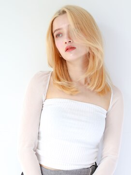 ヘアサロン ガリカ 表参道(hair salon Gallica) 【柴田優香】大人気！透明感たっぷり抜きっぱなしブロンドカラー