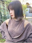 【ロンドカスティーヨ】前川ぱつっとミディアム 透明感ベージュ