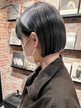 オーガニック アトリエ 大宮(organic+atelier) 20代30代大人可愛い小顔ボブ前下がりショートハイライト
