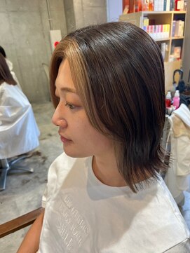 エヌアンドエー 草加店(N&A) 大人女子のかっこいい ウルフ×前髪カラー