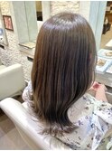 ブリーチなし☆透明感たっぷりグレージュカラー