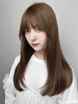 トリッカ シブヤ(TRICCA SHIBUYA)&nbsp;ミルキーベージュ/ロングヘア/ブリーチなしカラー/ミルクティー