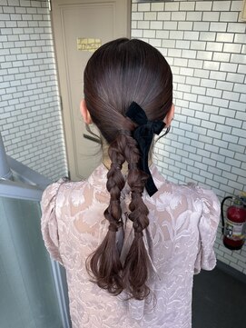 ソノ(sono) タイトヘア タイトアレンジ ツインアレンジ 参列ヘア イベント