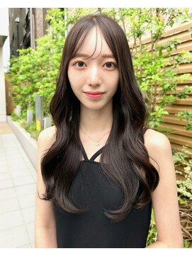 ミラリー トウキョウ(Mirareee Tokyo) 20代30代40代◎前髪パーマ韓国風巻きくすみベージュお団子ヘア